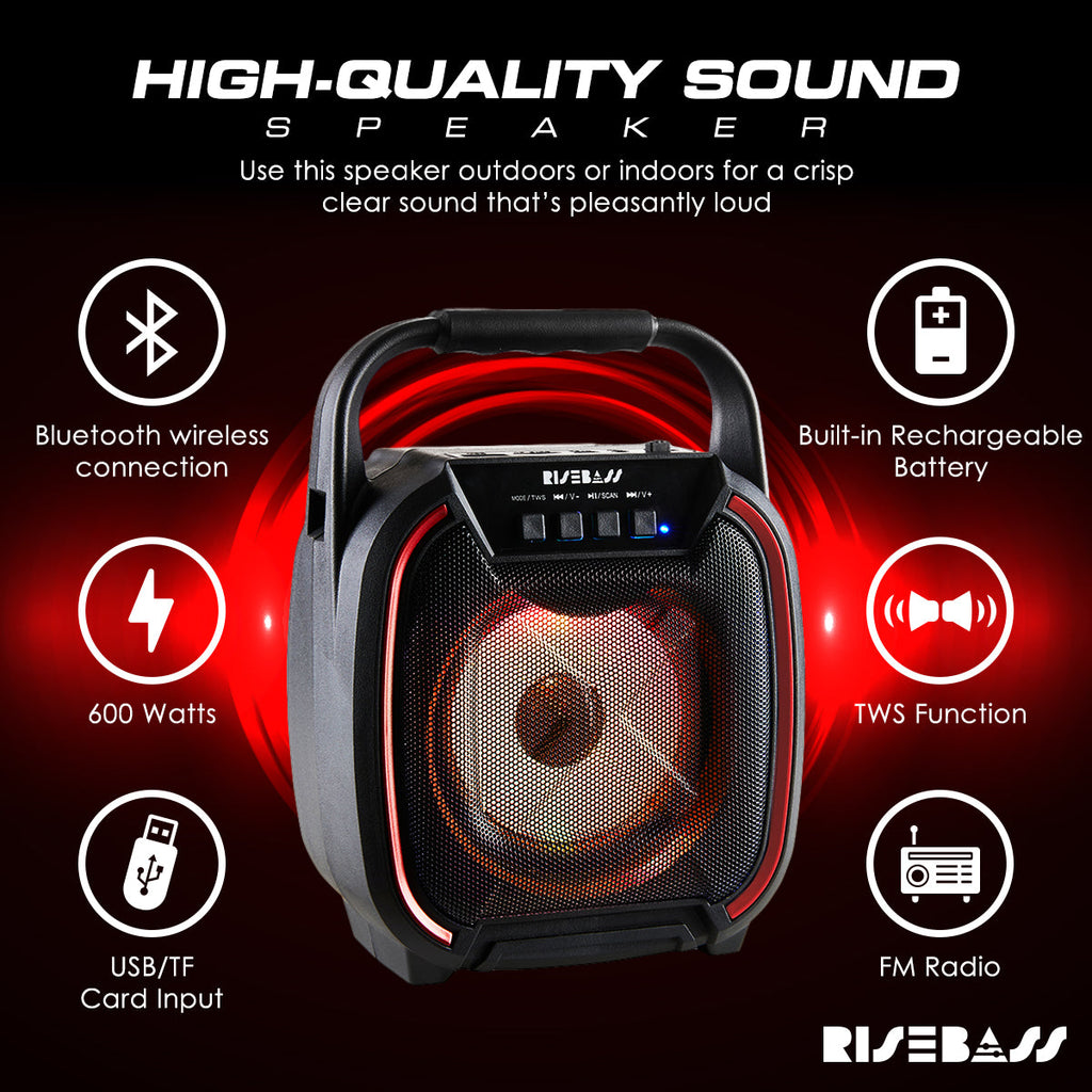 8-inch Wireless Bluetooth Speaker w/ TWS Function